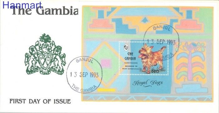 Znaczek Gambia 1993 Mi bl 199 FDC