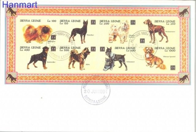 Znaczek Sierra Leone 1994 Mi 2125-2132 FDC