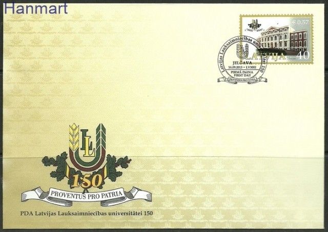Znaczek Łotwa 2013 Mi 872 FDC