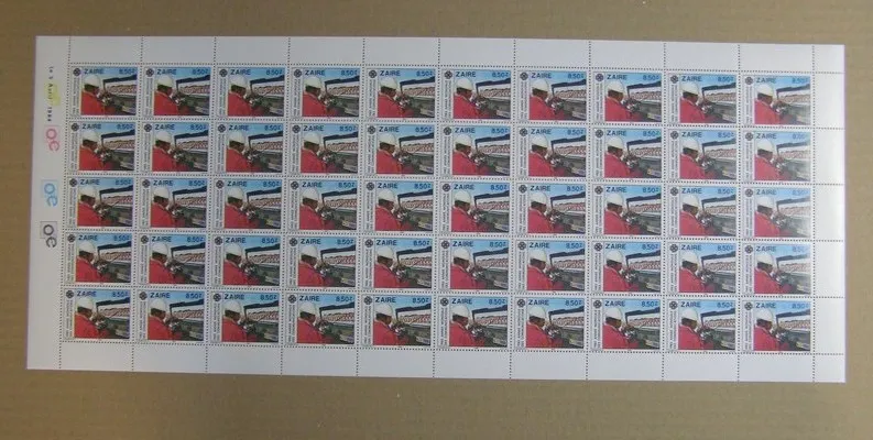 Znaczek Kongo Kinszasa / Zair 1984 Mi 846-852 Czyste **
