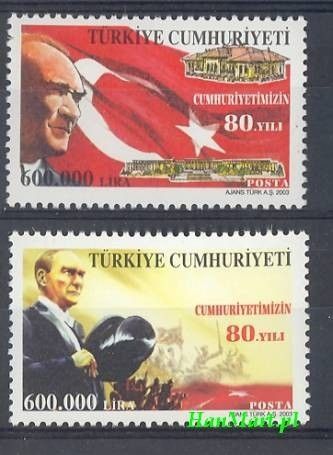 Znaczek Turcja 2003 Mi 3357-3358 Czyste **