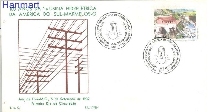 Znaczek Brazylia 1989 Mi 2317 FDC