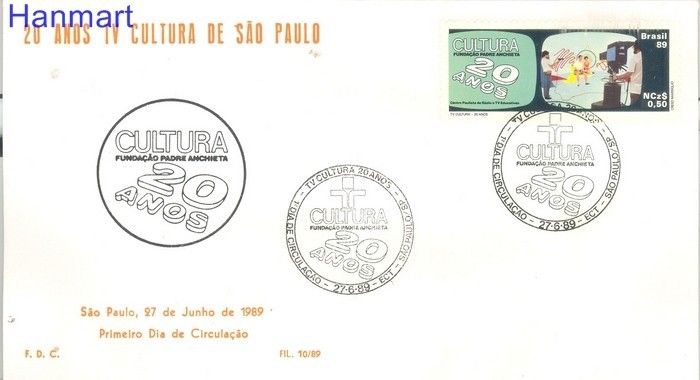 Znaczek Brazylia 1989 Mi 2306 FDC