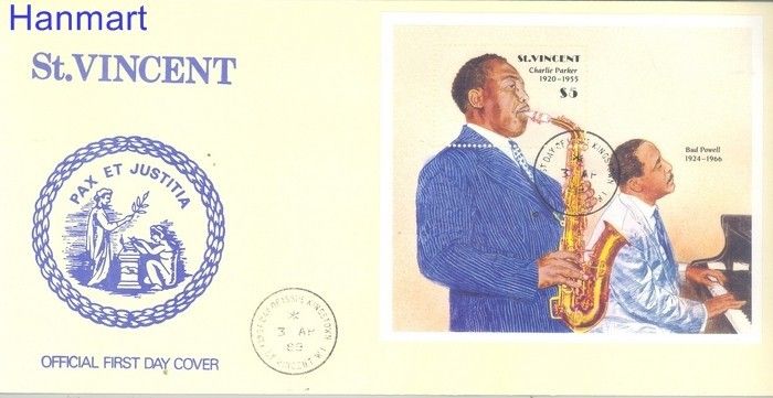 Znaczek St. Vincent 1989 Mi bl 66 FDC