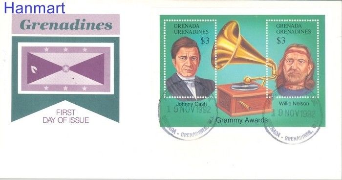 Znaczek Grenada i Grenadyny 1992 Mi bl 253 FDC