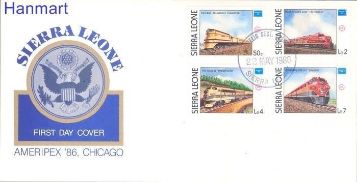 Znaczek Sierra Leone 1986 Mi 892-895 FDC