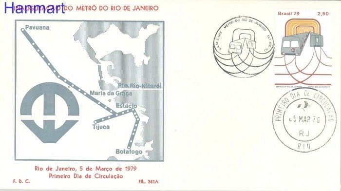 Znaczek Brazylia 1979 Mi 1695 FDC