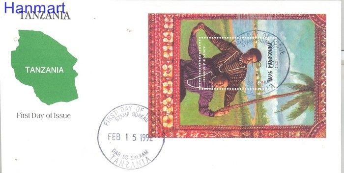 Znaczek Tanzania 1992 Mi bl 169 FDC