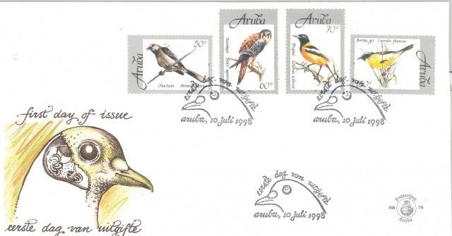 Znaczek Aruba 1998 Mi 221-224 FDC
