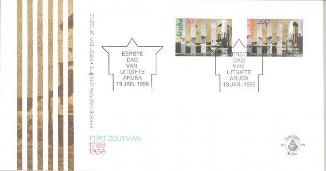 Znaczek Aruba 1998 Mi 215-216 FDC