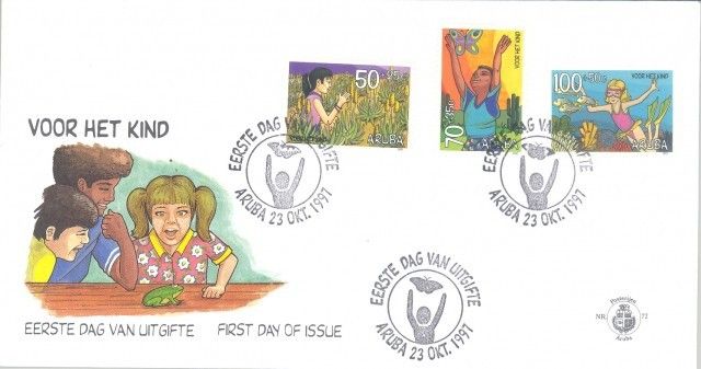 Znaczek Aruba 1997 Mi 212-214 FDC