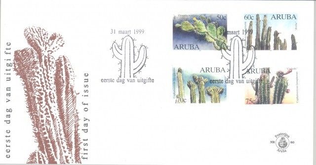 Znaczek Aruba 1999 Mi 232-235 FDC
