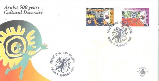 Znaczek Aruba 1999 Mi 240-241 FDC