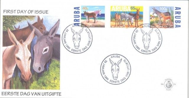 Znaczek Aruba 1999 Mi 229-231 FDC