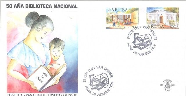 Znaczek Aruba 1999 Mi 242-243 FDC