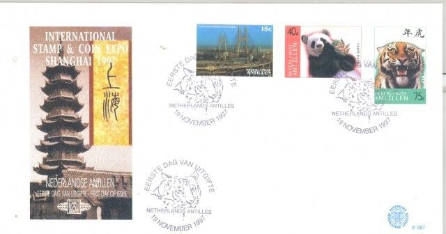 Znaczek Antyle Holenderskie 1997 Mi 937-939 FDC