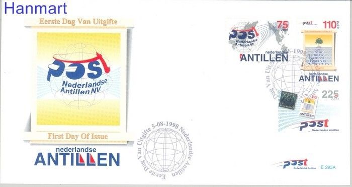 Znaczek Antyle Holenderskie 1998 Mi 971-973 FDC