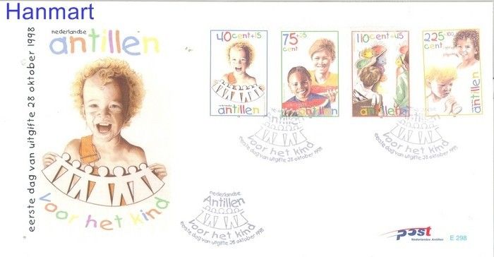 Znaczek Antyle Holenderskie 1998 Mi 983-986 FDC