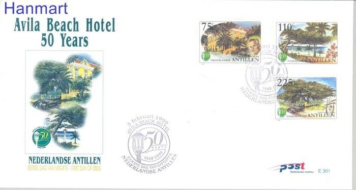 Znaczek Antyle Holenderskie 1999 Mi 991-993 FDC