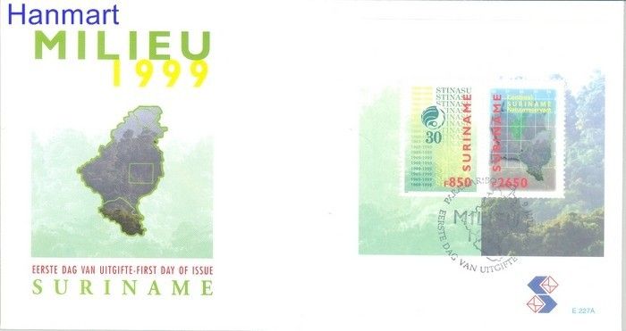 Znaczek Surinam 1999 Mi bl 76 FDC