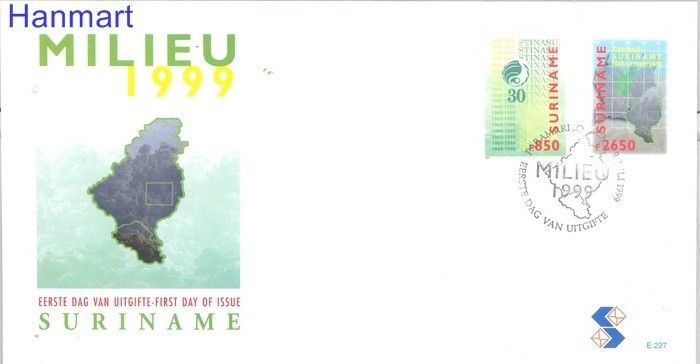 Znaczek Surinam 1999 Mi 1703-1704 FDC