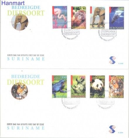 Znaczek Surinam 1999 Mi 1695-1702 FDC