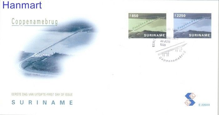 Znaczek Surinam 1999 Mi 1693-1694 FDC