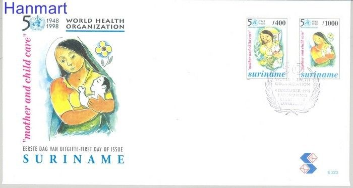 Znaczek Surinam 1998 Mi 1672-1673 FDC