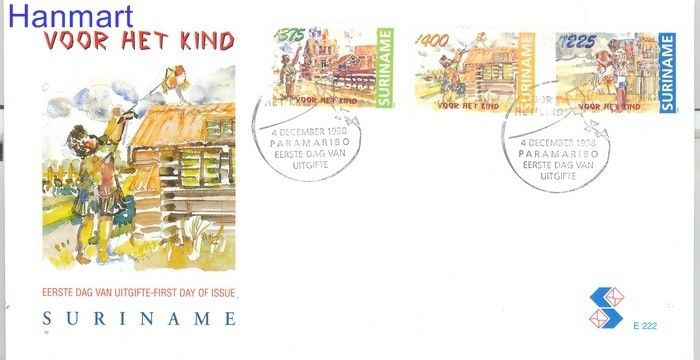 Znaczek Surinam 1998 Mi 1674-1676 FDC
