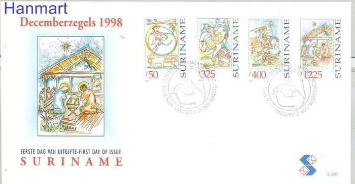 Znaczek Surinam 1998 Mi 1666-1669 FDC