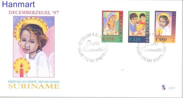 Znaczek Surinam 1997 Mi 1629-1631 FDC