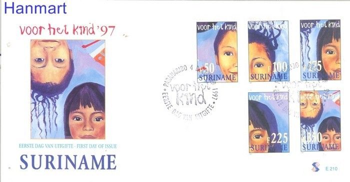 Znaczek Surinam 1997 Mi 1623-1627 FDC