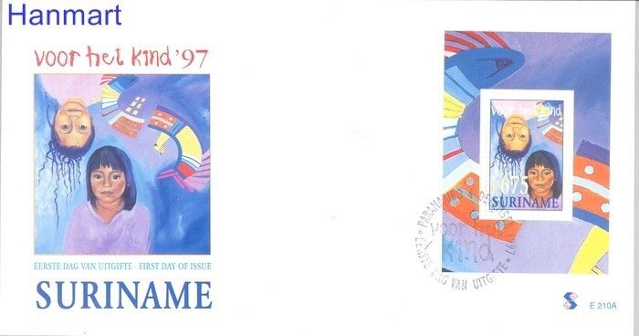 Znaczek Surinam 1997 Mi bl 71 FDC
