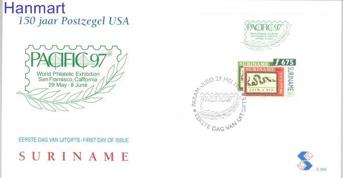 Znaczek Surinam 1997 Mi bl 69 FDC