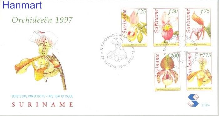 Znaczek Surinam 1997 Mi 1603-1607 FDC
