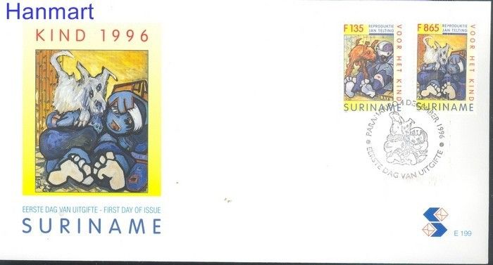 Znaczek Surinam 1996 Mi 1574-1575 FDC