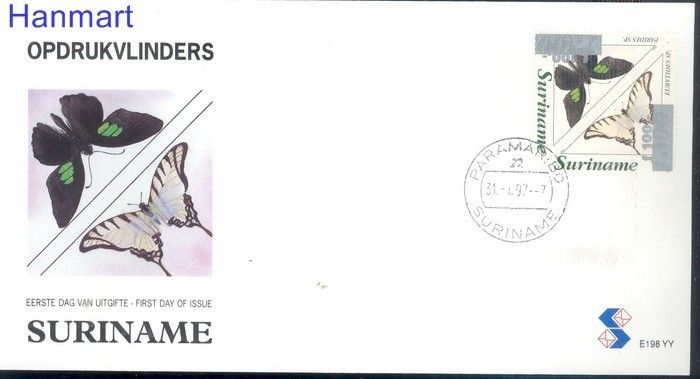Znaczek Surinam 1997 Mi 1585-1586 FDC