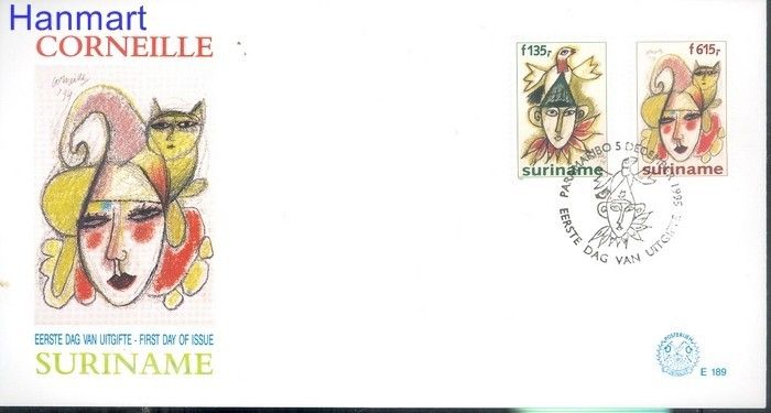 Znaczek Surinam 1995 Mi 1533-1534 FDC
