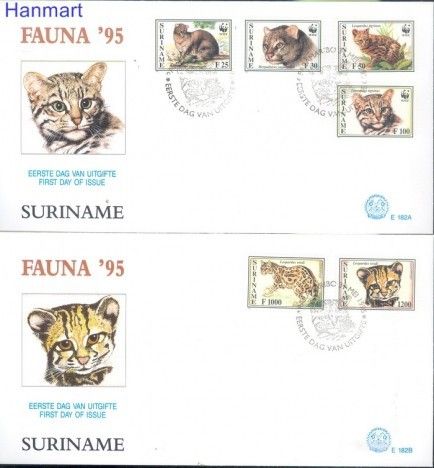 Znaczek Surinam 1995 Mi 1514-1519 FDC