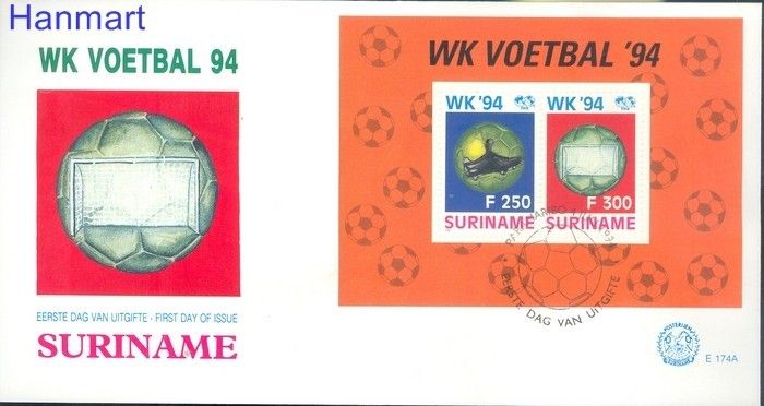 Znaczek Surinam 1994 Mi bl 62 FDC