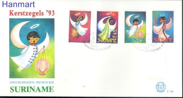Znaczek Surinam 1993 Mi 1457-1460 FDC