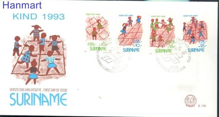 Znaczek Surinam 1993 Mi 1461-1464 FDC