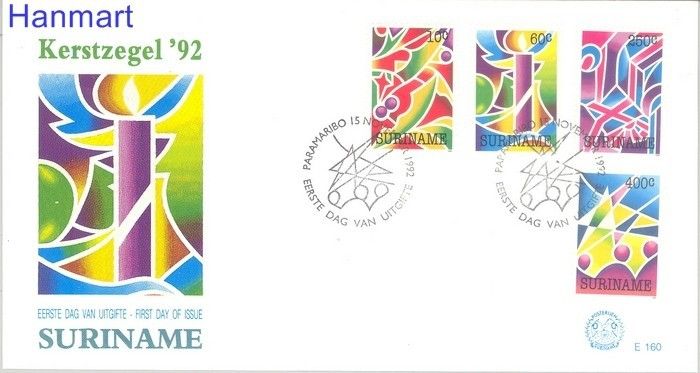 Znaczek Surinam 1992 Mi 1422-1425 FDC