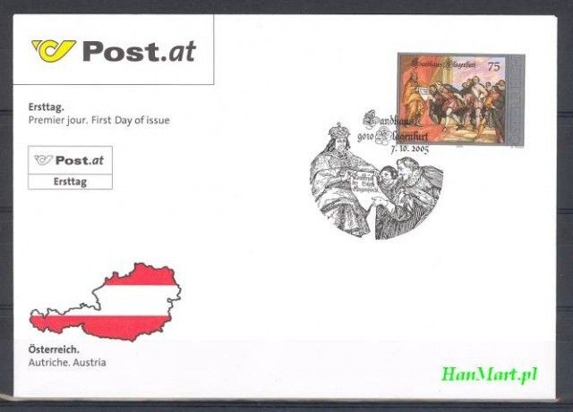 Znaczek Austria 2005 Mi 2548 FDC