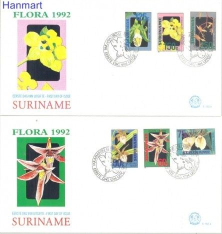 Znaczek Surinam 1992 Mi 1394-1399 FDC