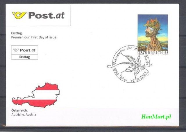 Znaczek Austria 2005 Mi 2549 FDC