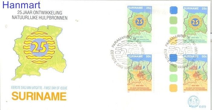 Znaczek Surinam 1983 FDC