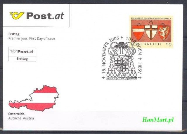 Znaczek Austria 2005 Mi 2562 FDC