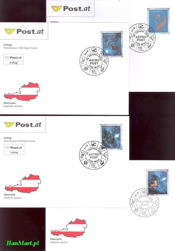Znaczek Austria 2005 Mi 2551-2554 FDC