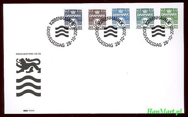 Znaczek Dania 2005 Mi 1412-1416 FDC